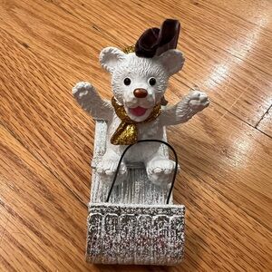NWT Michael Aram Sledding Teddy Ornament